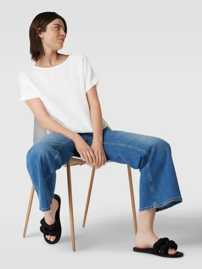 Christian Berg Woman Leinenbluse Mit U-Boot-Ausschnitt - Weiß 3 Christian Berg Woman Leinenbluse Mit U-Boot-Ausschnitt - Weiß