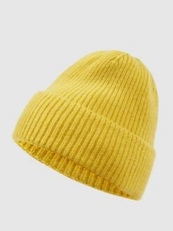 Unio Mütze Aus Merinowoll-Kaschmir-Mix Modell 'Lille' - Gelb