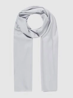 Christian Berg Cocktail Stola Aus Satin - Hellgrau