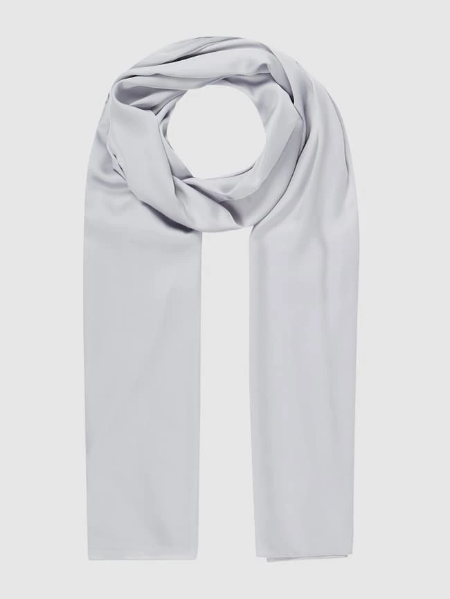 Christian Berg Cocktail Stola Aus Satin - Hellgrau 3 Christian Berg Cocktail Stola Aus Satin - Hellgrau