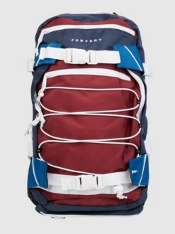 Forvert Rucksack Mit Außenfächern Modell 'Louis' - Bordeaux Rot
