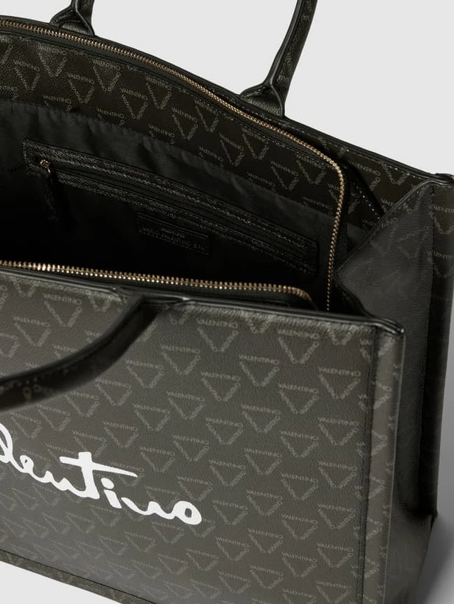 VALENTINO BAGS Shopper Mit Allover-Muster Modell 'SHORE LOGO' - Schwarz 5 VALENTINO BAGS Shopper Mit Allover-Muster Modell 'SHORE LOGO' - Schwarz – Bild 3