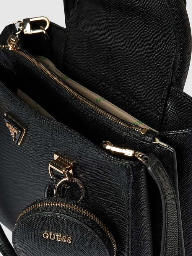 Guess Handtasche Mit Label-Applikation Modell 'ECO ALEXIE' - Schwarz 7 Guess Handtasche Mit Label-Applikation Modell 'ECO ALEXIE' - Schwarz – Bild 5