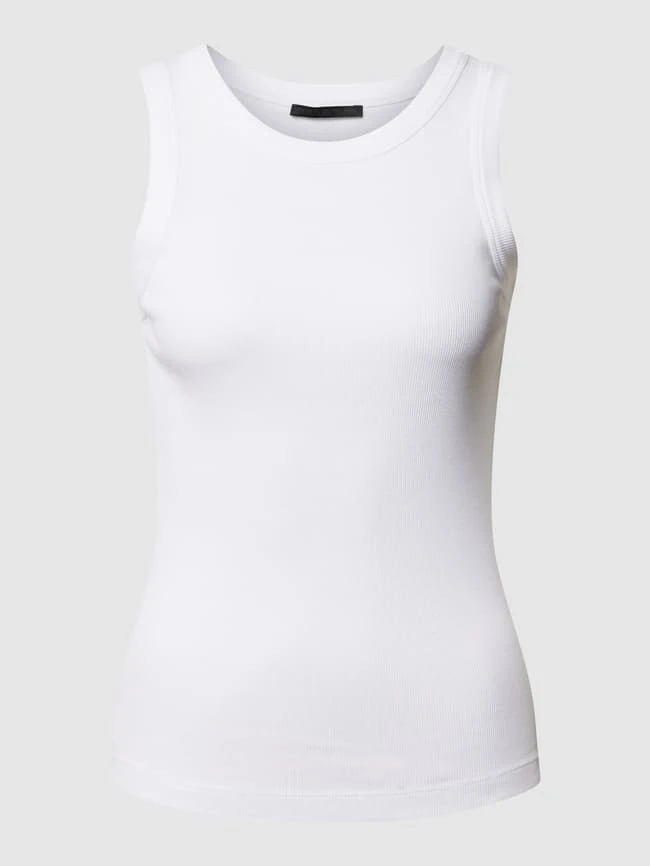 Drykorn Top Mit Geripptem Rundhalsausschnitt Modell 'OLINA' - Weiß 4 Drykorn Top Mit Geripptem Rundhalsausschnitt Modell 'OLINA' - Weiß – Bild 2