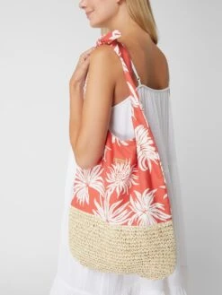 Barts Strandtasche Aus Baumwolle Und Papierstroh Modell 'Kiera' - Rot