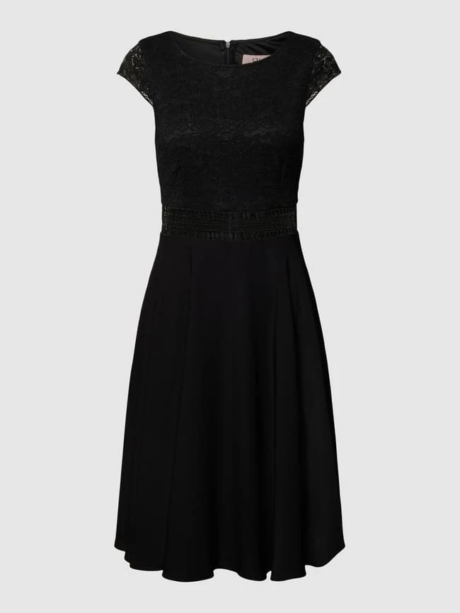 V.M. Cocktailkleid Mit Spitzenbesatz - Schwarz 4 V.M. Cocktailkleid Mit Spitzenbesatz - Schwarz – Bild 2