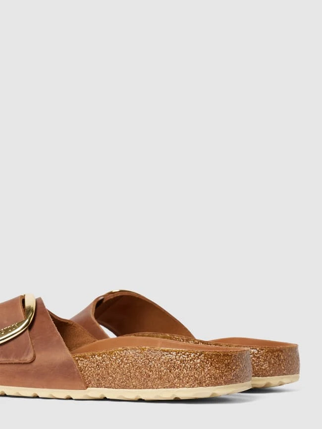 Birkenstock Slides Aus Leder Mit Dornschließe Modell 'MADRID' - Cognac 5 Birkenstock Slides Aus Leder Mit Dornschließe Modell 'MADRID' - Cognac – Bild 3