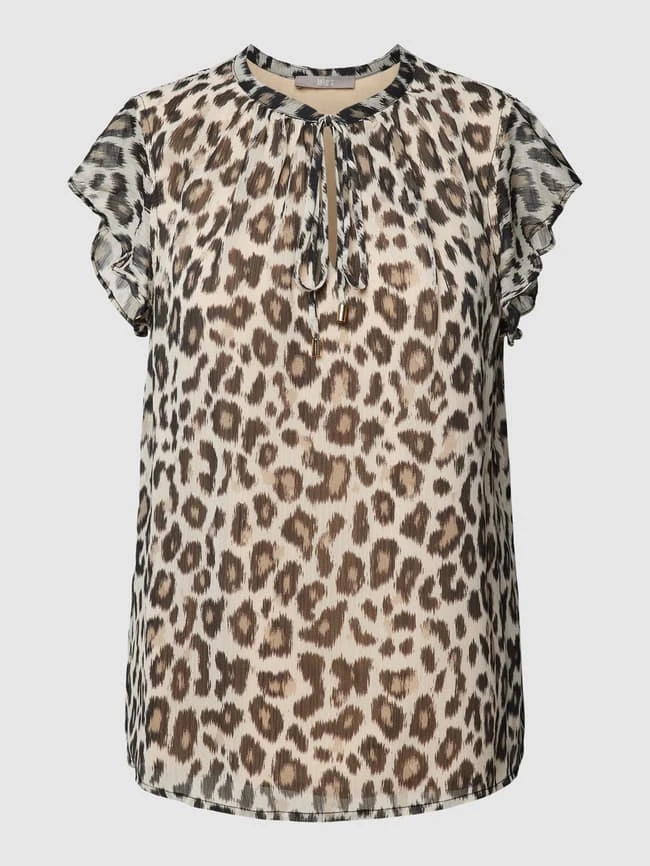 Jake*s Collection Blusenshirt Mit Animal-Print - Ecru 4 Jake*s Collection Blusenshirt Mit Animal-Print - Ecru – Bild 2